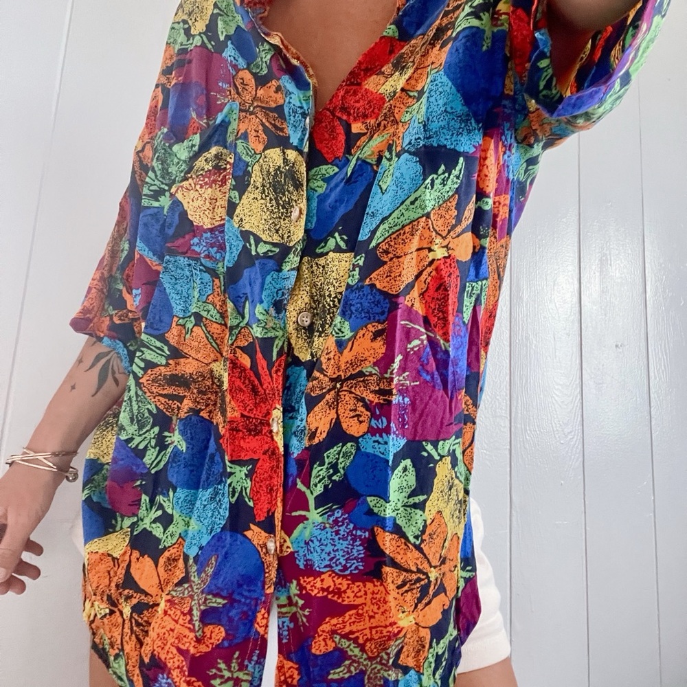 Retro Oversized Button-Down - image 3